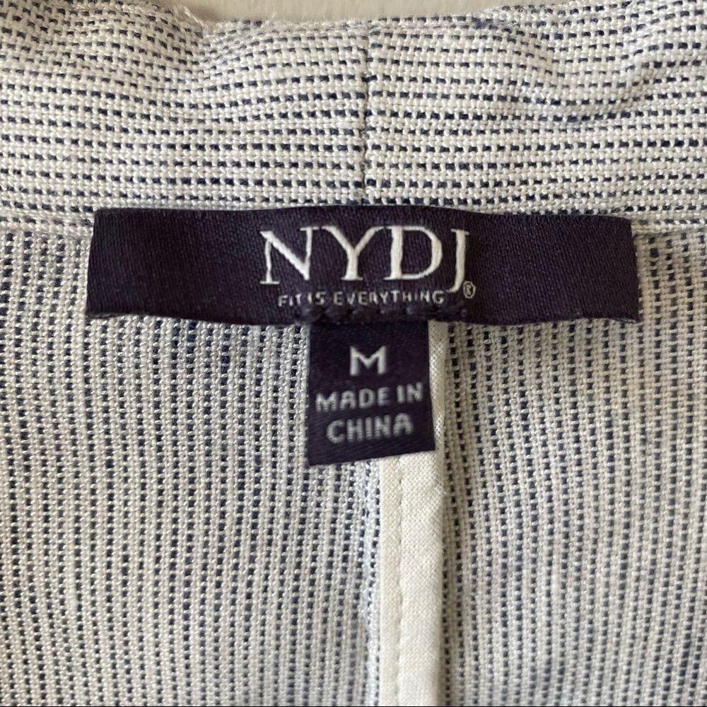 Nwot-nydj Collarless Linen-Blend Blazer (Medium) - Picture 12 of 16